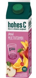 Gyümölcslé, 100%, 1l, HOHES C "Mild", multivitamin