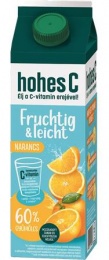 Gyümölcslé, 60%, 1l, HOHES C "Fruchtig&Leicht", narancs