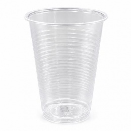 Műanyag pohár, 2 dl, 100 db, átlátszó