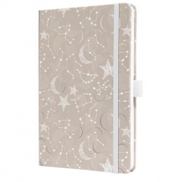 Naptár, A5, heti, 2026, kemény borító, SIGEL "Jolie", Cosmic Fantasy Beige